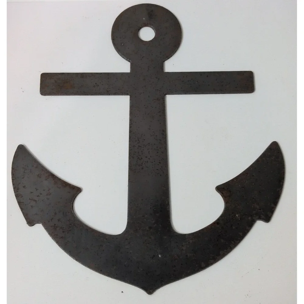 Unbranded Metal Anchor Wall Decor Brown Good Rustic Industrial‎ Nautical 12in
